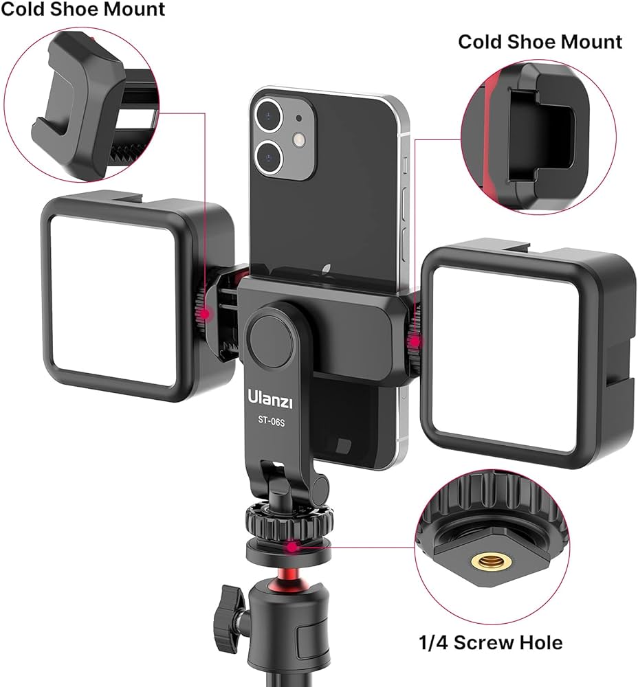 Picture of Ulanzi ST-06S Multi-Function Cold Shoe Smartphone Holder