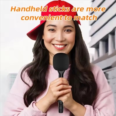 Picture of Handheld Wireless Interview Radio Microphone Interview Stick