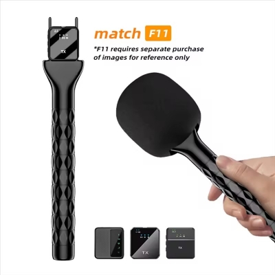 Picture of Handheld Wireless Interview Radio Microphone Interview Stick