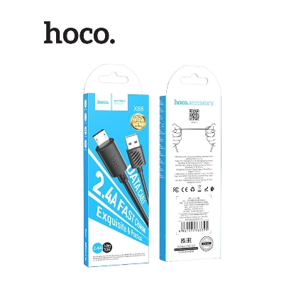 Picture of Hoco X88 Usb to Micro charging data cable 2.4A 1m