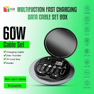 Picture of Geeoo Meke M-11 60W Multifunction Fast Charging Data Cable Set Box
