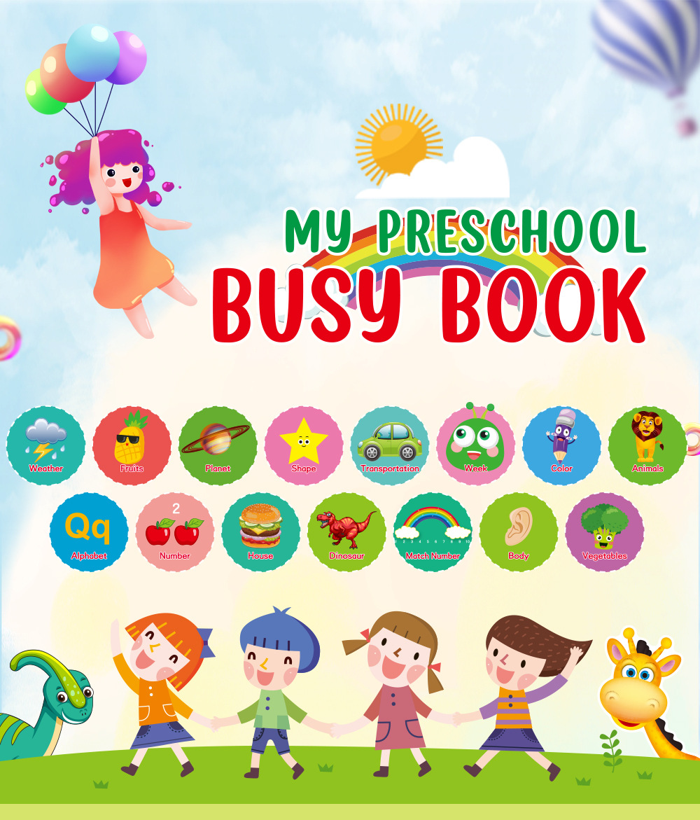 Picture of Custom Educational Coloring & Drawing Activity Books for Kids – Busy Sticker Book