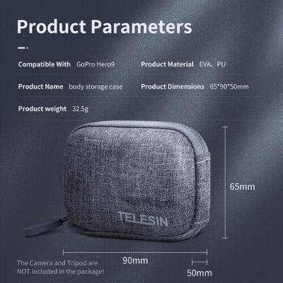 Picture of TELESIN Handheld Protector Carrying Cloth Semi-hard Case For GoPro 12/11/10/9