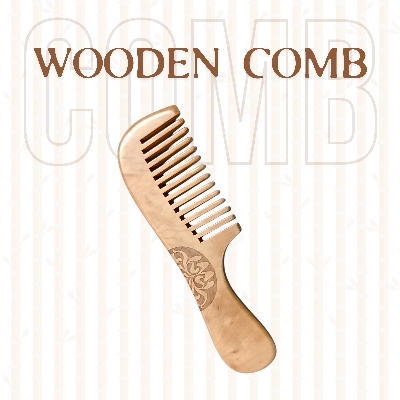 Picture of Natural Wooden Comb Hair Brush