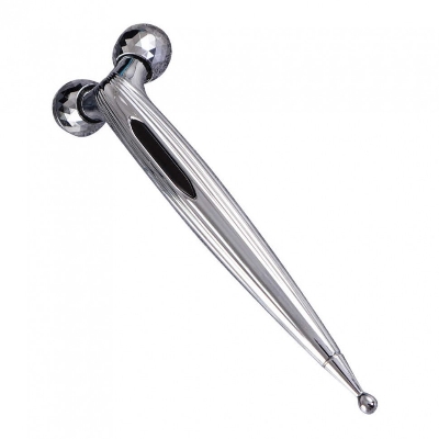 Picture of Y Shaped Slim Face 3D Massage Roller -Silver