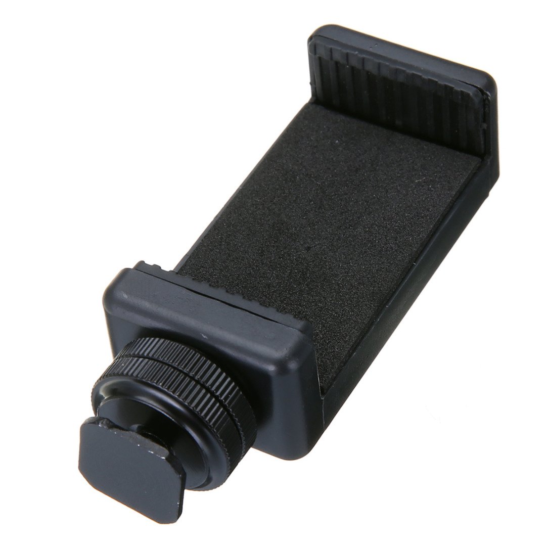 Picture of 1/4" Phone Clip Holder + Hot Shoe Adapter Mount Screw For Camera Black For Sony Canon Nikon DSLR