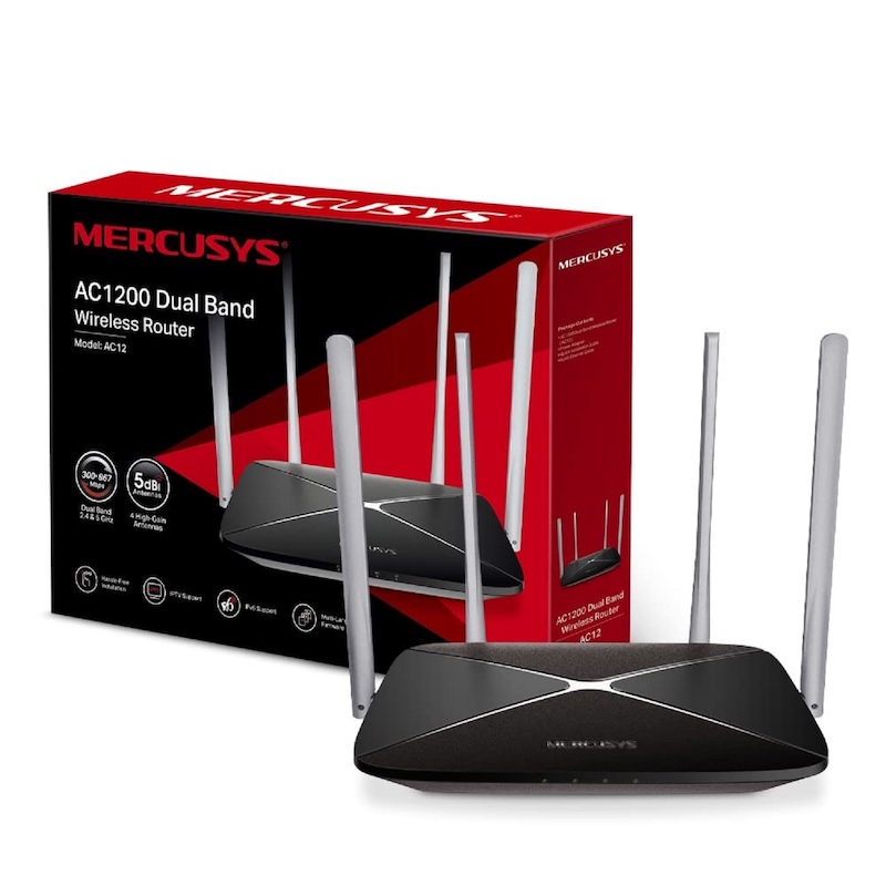 Picture of Router Mercusys AC12 AC1200 Dual Band 