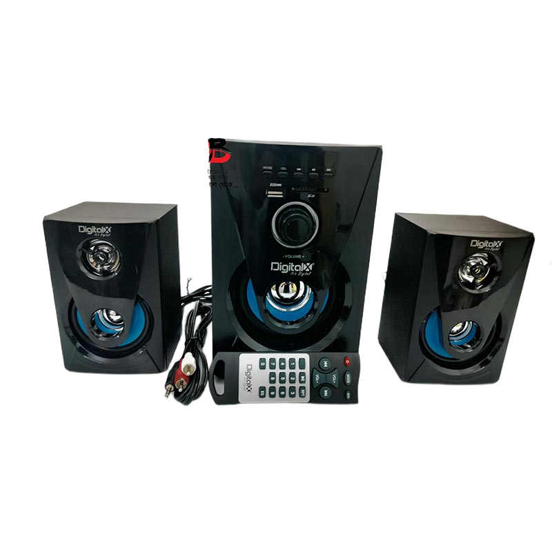 Picture of Speaker DigitalX X-L340BT 2.1CH Multimedia Speakers [W/ or W/O Bluetooth] 