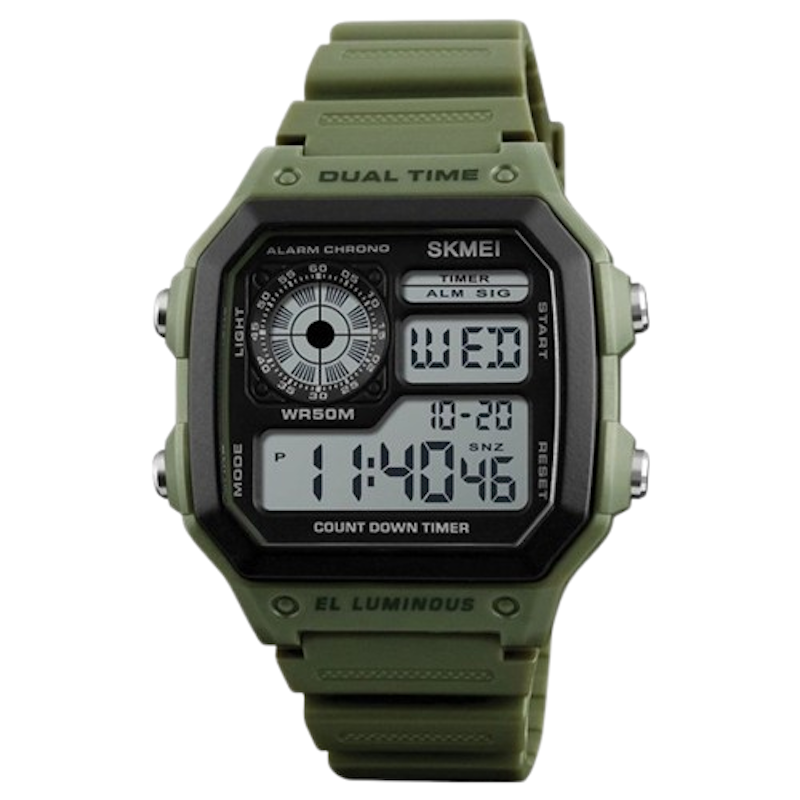 Picture of Skmei 1299 Men’s Army Green Sport Digital Watch