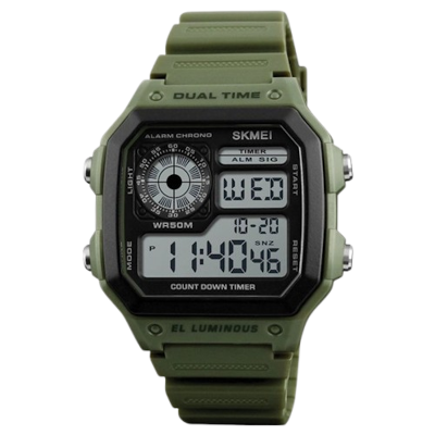 Picture of Skmei 1299 Men’s Army Green Sport Digital Watch