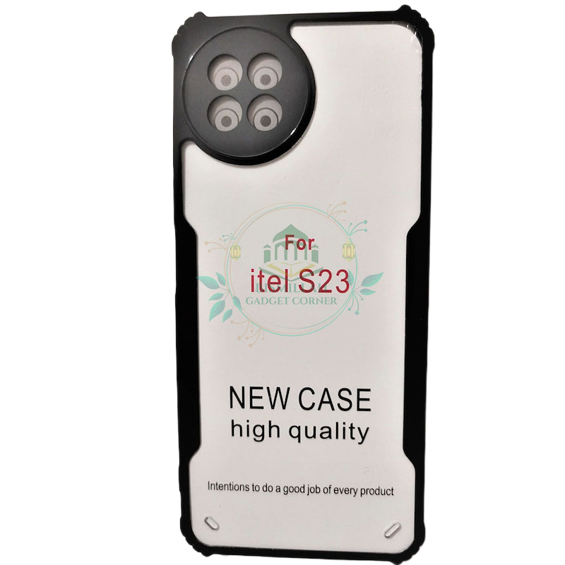 Picture of For iTel S23 NEW Shockproof TPU Bumper Hard Clear Acrylic Mobile Phone Case For S23 Back Cover Picture of For iTel S23 NEW Shockproof TPU Bumper Hard Clear Acrylic Mobile Phone Case For S23 Back Cover