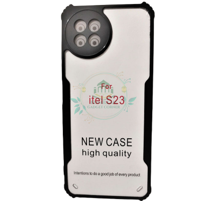 Picture of For iTel S23 NEW Shockproof TPU Bumper Hard Clear Acrylic Mobile Phone Case For S23 Back Cover Picture of For iTel S23 NEW Shockproof TPU Bumper Hard Clear Acrylic Mobile Phone Case For S23 Back Cover