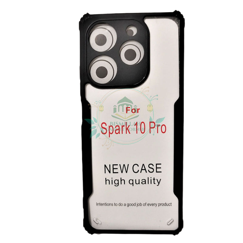 Picture of for Tecno Spark 10 Pro Case Edge-Reinforced Shockproof Hard Transparent Phone Cover