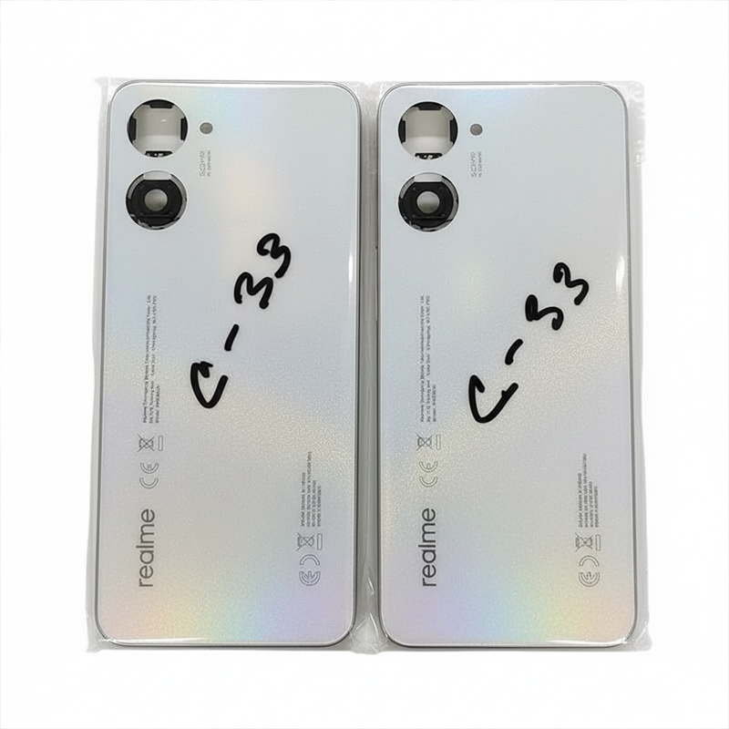Picture of Replacement Backshell Panel + midel frame for Realme C33 Battery Back Door Back panel