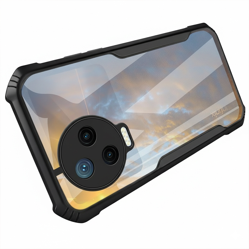 Picture of Xundd Cover For Infinix  Note 12 Pro/Note 12 (2023) Shockproof TPU Bumper Clear Acrylic Mobile Phone Case For Infinix  Note 12 Pro/Note 12 (2023) Back Cover