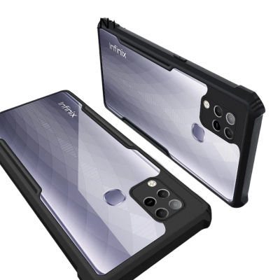 Picture of For Infinix Hot 10S Unique Shockproof Xandu Cover Clear Hybrid Transparent Hard Cover Picture of For Infinix Hot 10S Unique Shockproof Xandu Cover Clear Hybrid Transparent Hard Cover