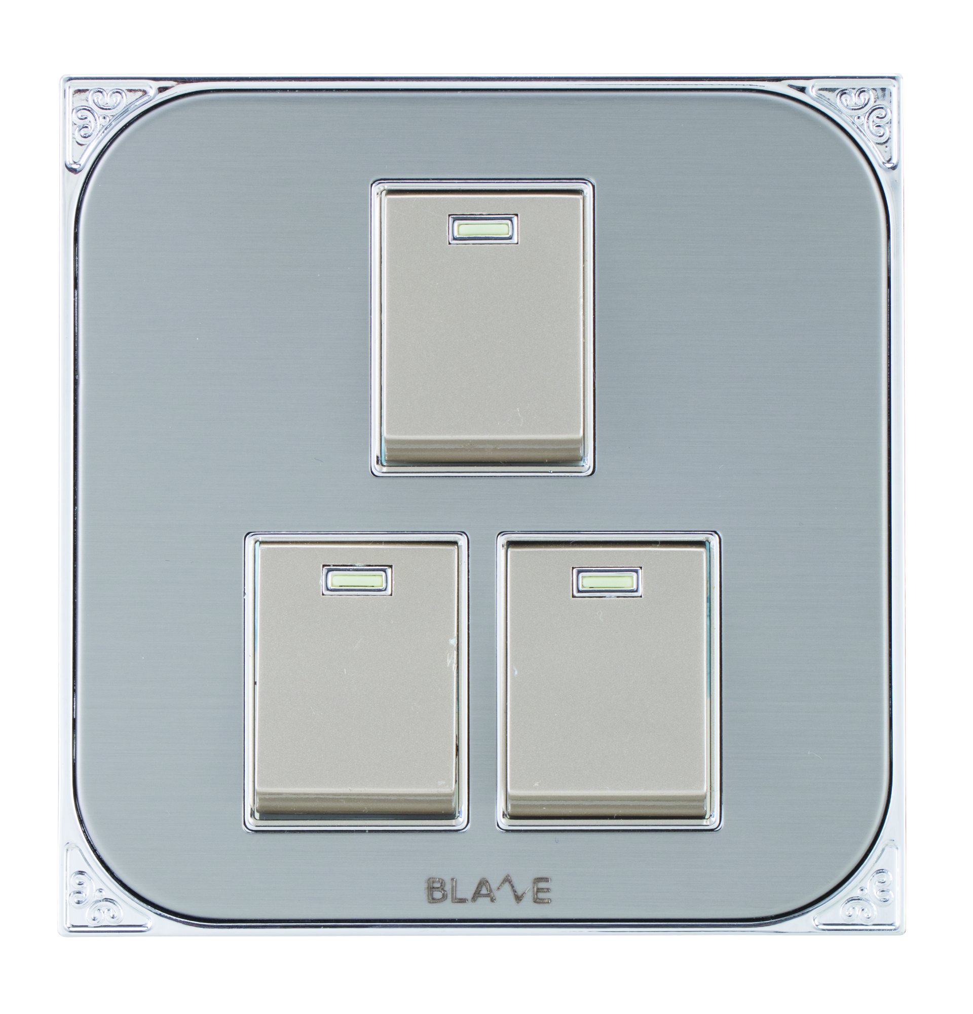 Picture of Blaze-Royal-3 Gang 1 Way Switch Picture of Blaze-Royal-3 Gang 1 Way Switch