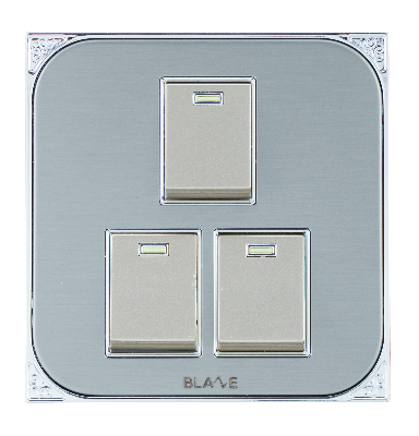 Picture of Blaze-Royal-3 Gang 1 Way Switch Picture of Blaze-Royal-3 Gang 1 Way Switch