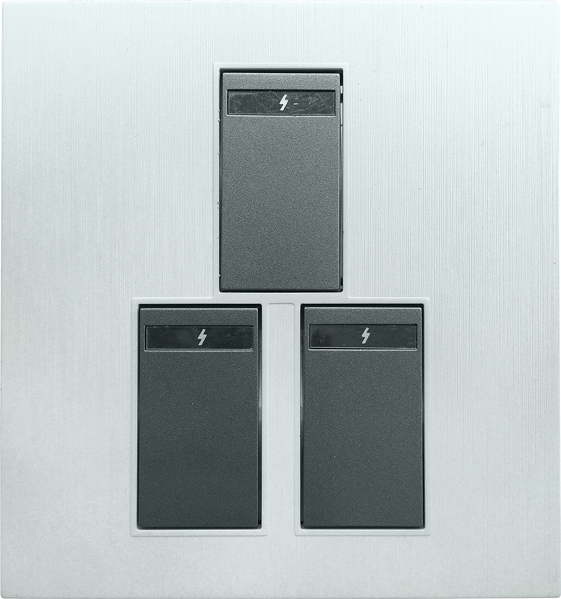 Picture of Blaze Crown-3 Gang 1 Way Switch Picture of Blaze Crown-3 Gang 1 Way Switch