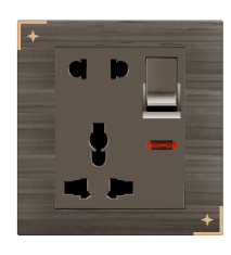 Picture of Blaze Elite 5 Pin Socket With Switch,13A Picture of Blaze Elite 5 Pin Socket With Switch,13A
