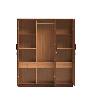 Buy Regal Sidon Wooden Three Door Cupboard Online at Best Price