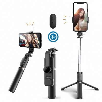Q07 Selfie Stick Tripod with LED Fill Light Tech Toolsonline shop bangladeshothoba.com
