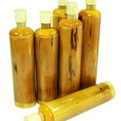 Picture of Eco Friendly Bamboo Water Botol Round Design