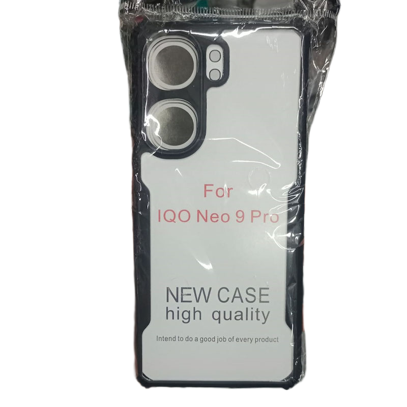 Picture of Xundd Back Cover for vivo iQOO Neo9 Pro Transparent Hybrid Hard PC Back Bumper