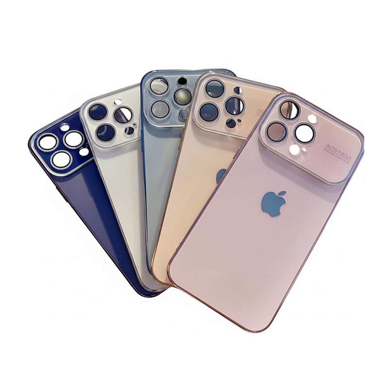 Picture of AG Glass Backplane Lens Integrated iPhone 11 pro max Phone Case, Premium Porsche Design, Prismatic Lens, Soft Unbreakable Edge, Shock Absorption Cover for Camera Drop Protection