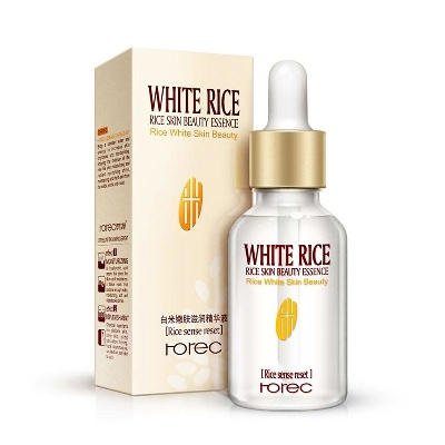 Picture of ROREC Natural Organic White Rice face Serum collagen Reduces Wrinkles Dark Spots anti-aging Sun Damage Corrector skin care - Vitamin C Serum - Vitamin C Serum