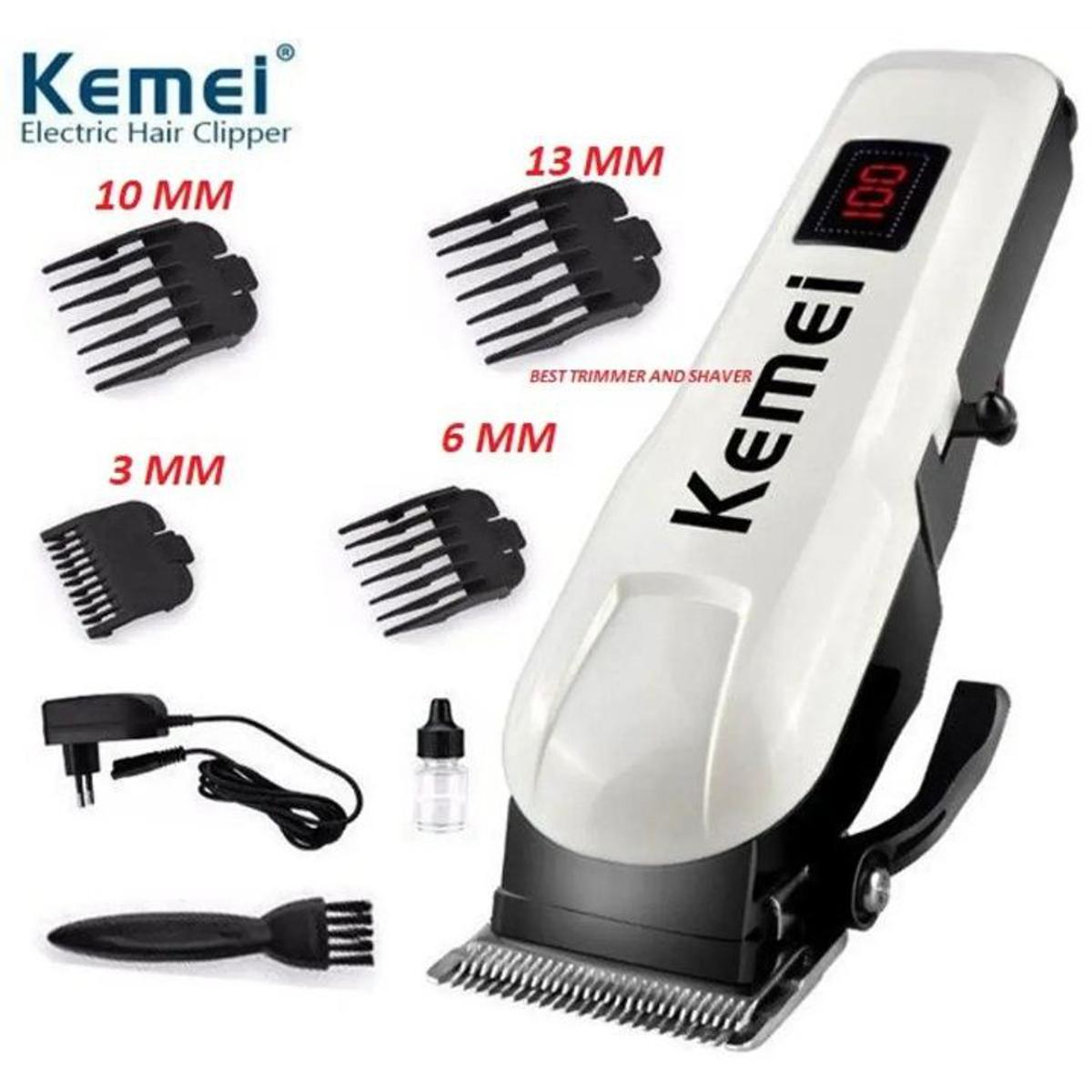 Picture of Kemei KM-809A Digital AC/DC Electric Rechargeable Professional Hair Clipper Trimmer Picture of Kemei KM-809A Digital AC/DC Electric Rechargeable Professional Hair Clipper Trimmer