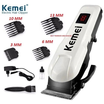 Picture of Kemei KM-809A Digital AC/DC Electric Rechargeable Professional Hair Clipper Trimmer Picture of Kemei KM-809A Digital AC/DC Electric Rechargeable Professional Hair Clipper Trimmer