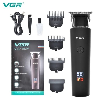 Picture of VGR V-937 NEW 8-hour Use time electric clipper LCD hair clipper hair salon special engraving electric clipper