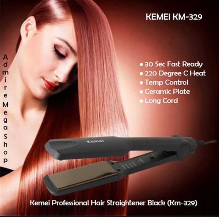 Picture of Hair Straightener KM-329 - Black