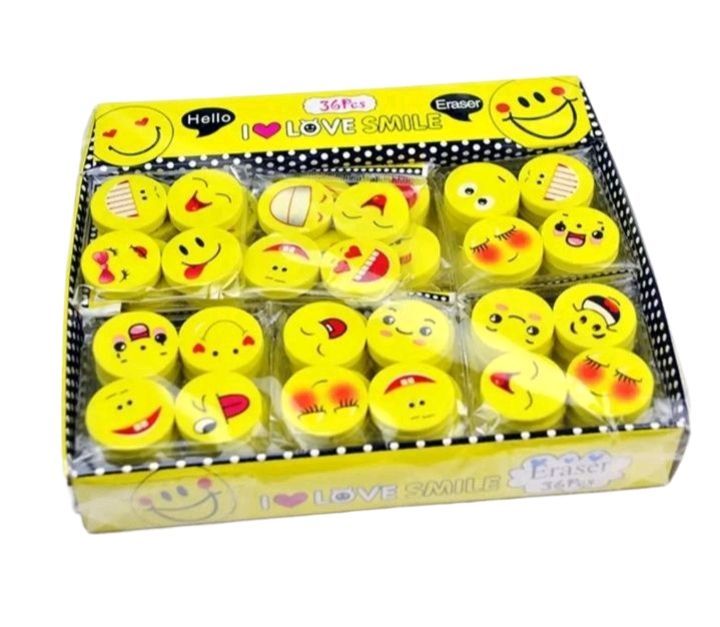 Picture of Emoji Erasers Small size Premium Quality - 20 PCS