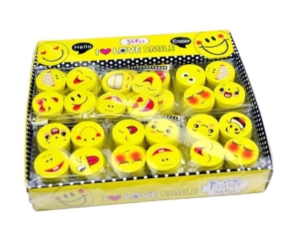 Picture of Emoji Erasers Small size Premium Quality - 20 PCS