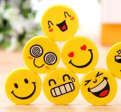 Picture of Emoji Erasers Small size Premium Quality - 12 PCS