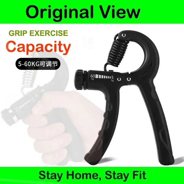 Picture of New 5-60Kg Gym Fitness Hand Grip For Men Adjustable Finger Heavy Exerciser Strength Muscle Recovery Hand Gripper Trainer - Improve Hand Strength