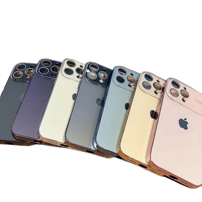 Picture of AG Glass Backplane Lens Integrated iPhone 13 pro max Phone Case, Premium Porsche Design, Prismatic Lens, Soft Unbreakable Edge, Shock Absorption Cover for Camera Drop Protection