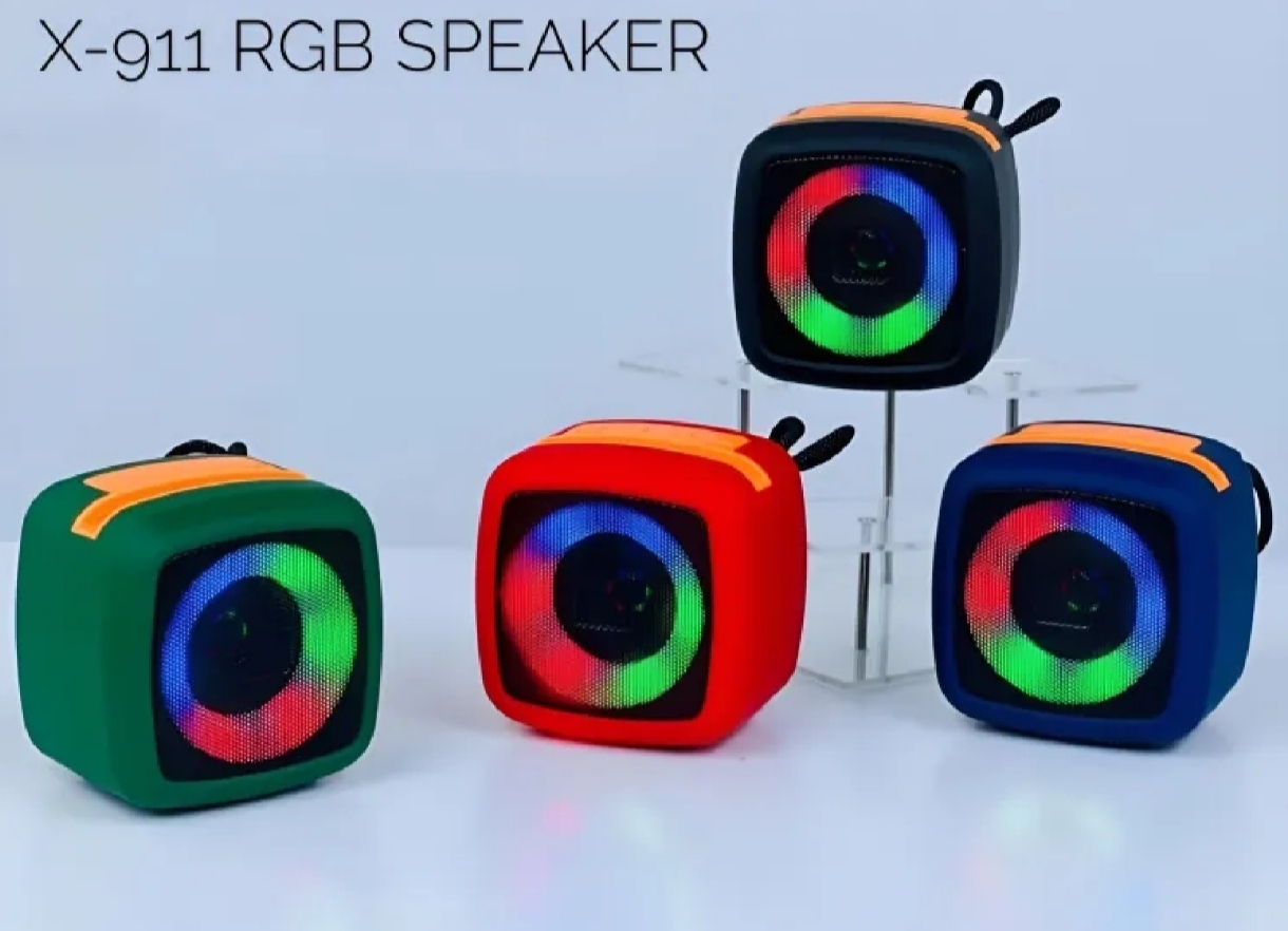 Picture of X-911 Bluetooth 5.0 USB, AUX, TF Card & FM Radio Supported RGB Lighting Speaker