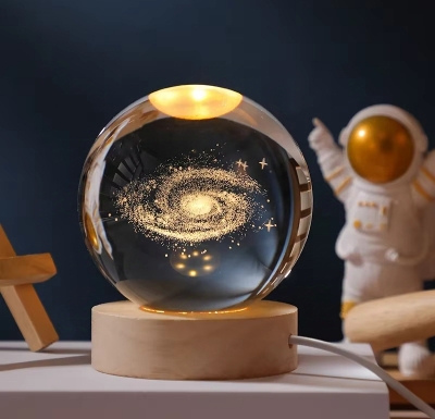 Picture of 3D Color Changing LED Crystal Ball – Galaxy