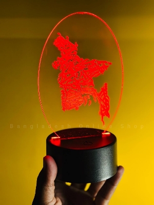 Picture of GearUP Acrylic Multicolor Night Lamp Black base (BD Map)