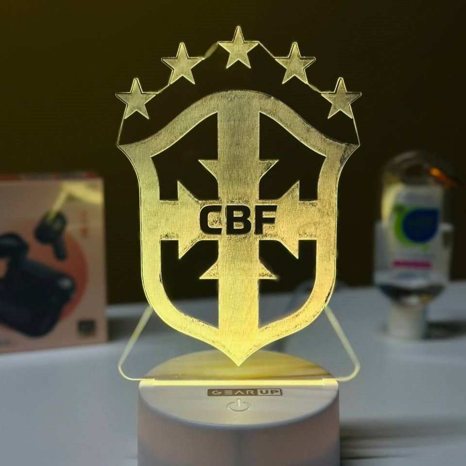 Picture of GearUP Acrylic Multicolor Night Lamp (Brazil Logo) – WHITEbase