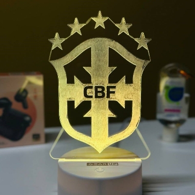 Picture of GearUP Acrylic Multicolor Night Lamp (Brazil Logo) – WHITEbase