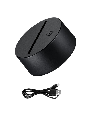 Picture of GearUP Acrylic Night Lamp (Only Base)- Black