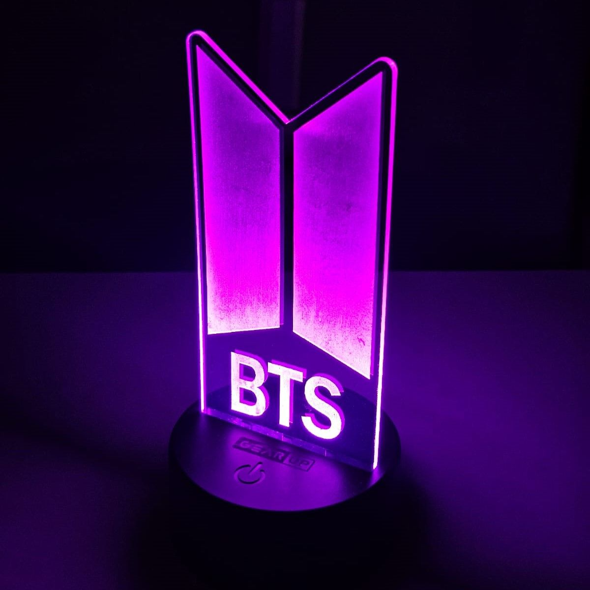 Picture of GearUP Acrylic Multicolor Night Lamp (BTS) –Base BLACK