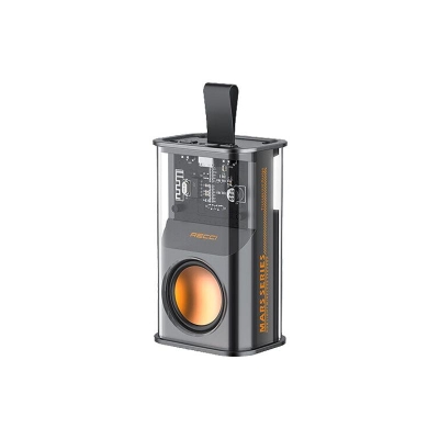 Picture of RECCI RSK-W30 Transparent Wireless Speaker with RGB Light- Black Color