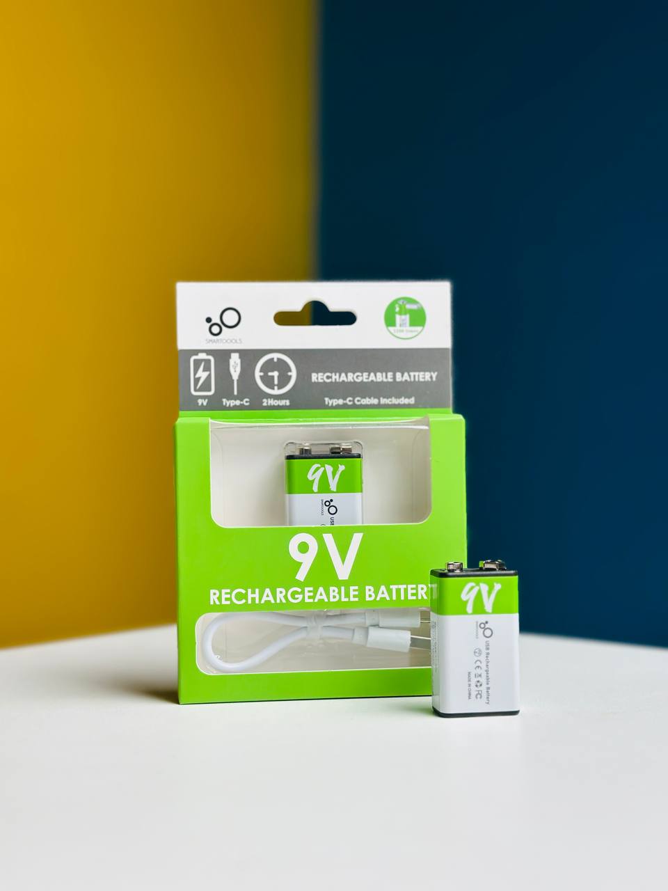 Picture of 9V 650mAh Type-C Rechargeable Lithium Battery- 1 ps
