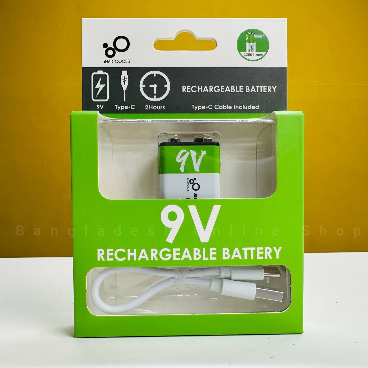 Picture of 9V 650mAh Type-C Rechargeable Lithium Battery- 1 ps