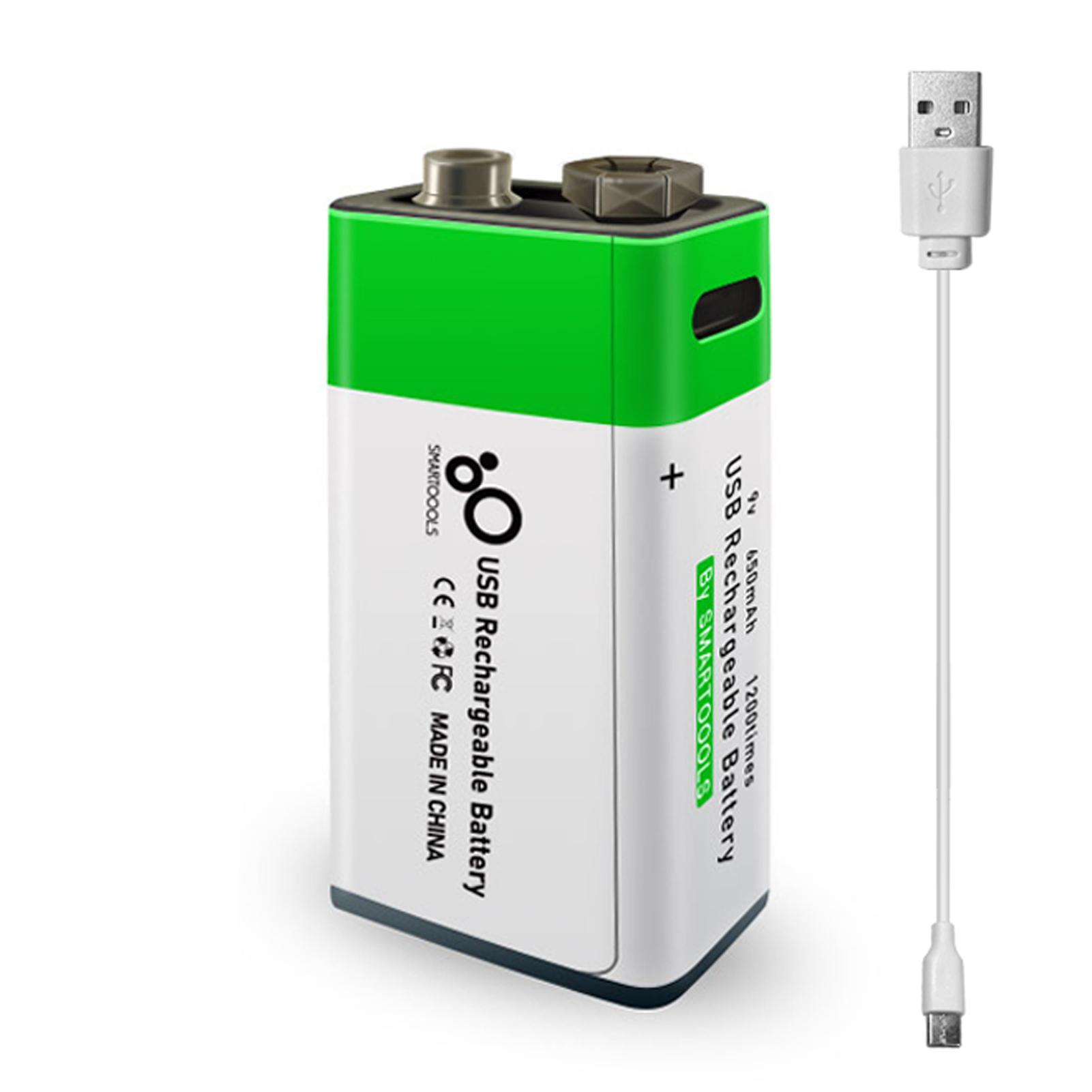 Picture of 9V 650mAh Type-C Rechargeable Lithium Battery- 1 ps